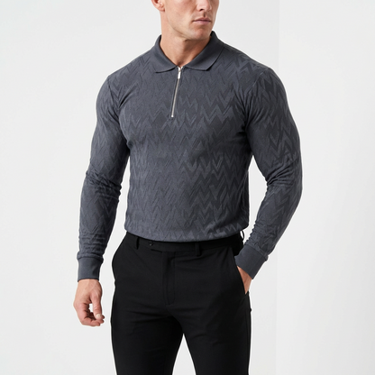 Classic Zipped Polo Long Sleeve
