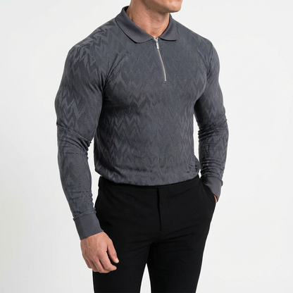 Classic Zipped Polo Long Sleeve