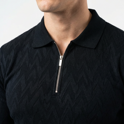 Classic Zipped Polo Long Sleeve