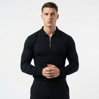 Classic Zipped Polo Long Sleeve