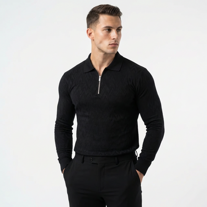 Classic Zipped Polo Long Sleeve