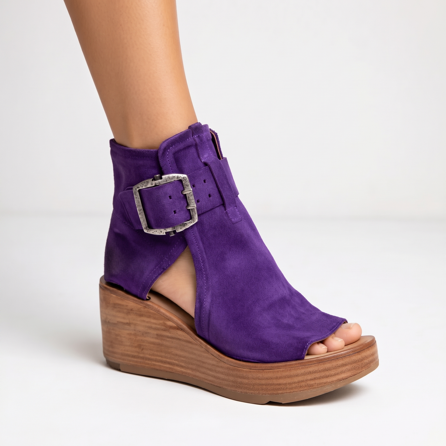 Chloe Buckle Wedges