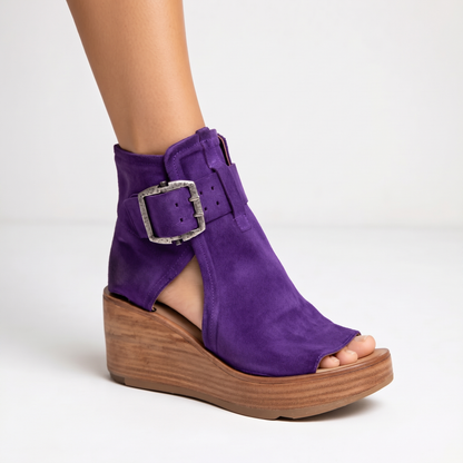 Chloe Buckle Wedges