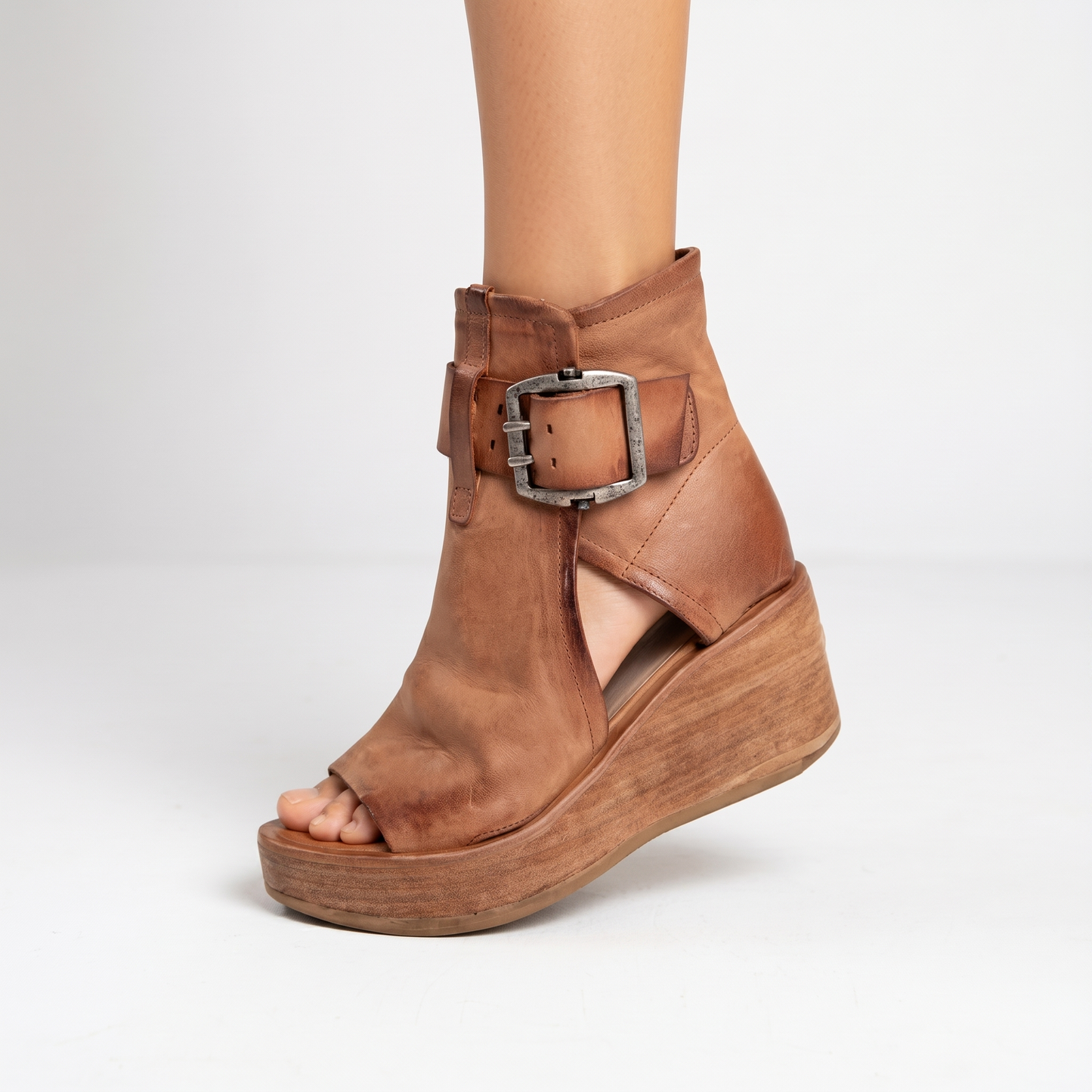 Chloe Buckle Wedges