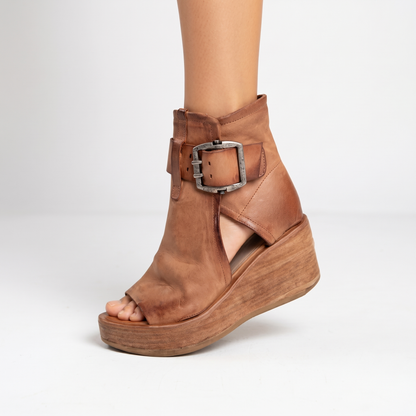 Chloe Buckle Wedges